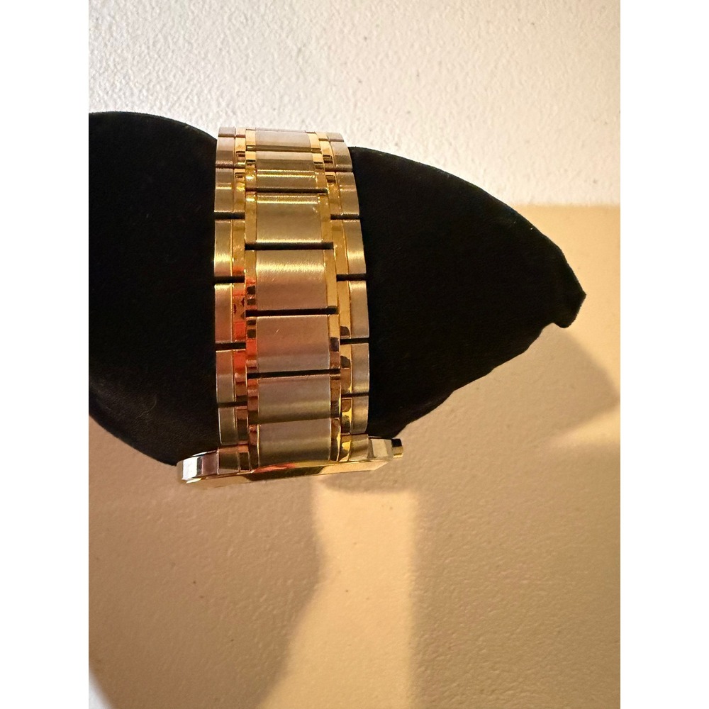 Movado Bold Black Dial Two Tone Stainless Steel Swiss Quartz Watch - Picture 5 of 8